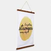 やる気とインスピレーションのための毎日の引用文 吊り下げ型タペストリー (傾斜あり)