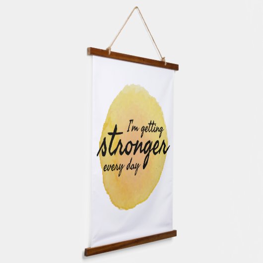 やる気とインスピレーションのための毎日の引用文 吊り下げ型タペストリー (傾斜あり)