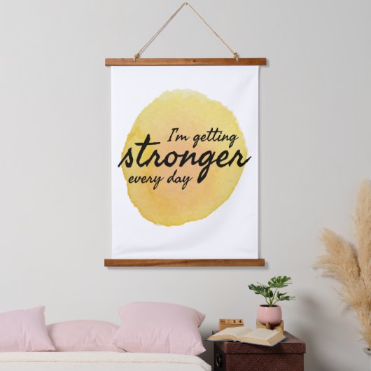 やる気とインスピレーションのための毎日の引用文 吊り下げ型タペストリー (寝室)