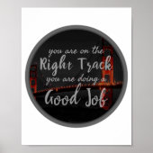 やる気に感動的対する良い引用文 ポスター (正面)