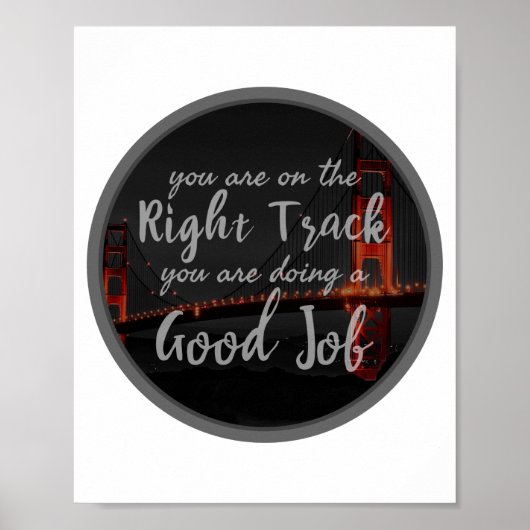 やる気に感動的対する良い引用文 ポスター (正面)