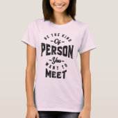 やる気に満ちたい人になれ Tシャツ (正面)