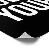 やる気に頼らず、規律に頼らず ポスター (角)