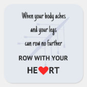 やる気のある行ハート スクエアシール (正面)