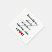 やる気のある行ハート スタンダードカクテルナプキン (角)