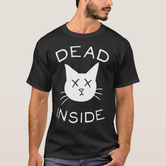 やる気のないネコ+気落ちしてる1 Tシャツ (正面)