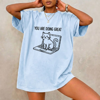 やる気を出してくれるワーキングキャット グラフィックTシャツ Tシャツ