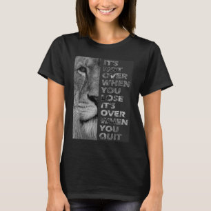 やる気を失わない時は終わらやめない Tシャツ