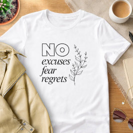 やる気を引き出すTシャツ: No Excuses トライブレンドTシャツ