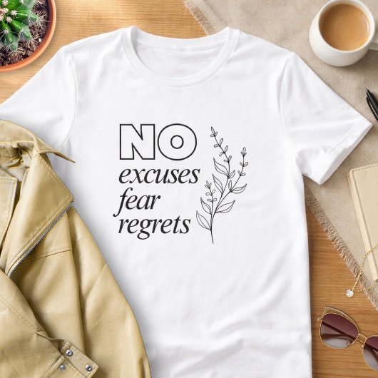 やる気を引き出すTシャツ: No Excuses トライブレンドTシャツ