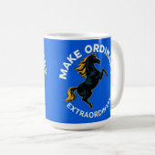 やる気を象徴する馬 コーヒーマグカップ (正面右)