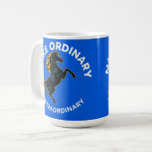 やる気を象徴する馬 コーヒーマグカップ (正面左)