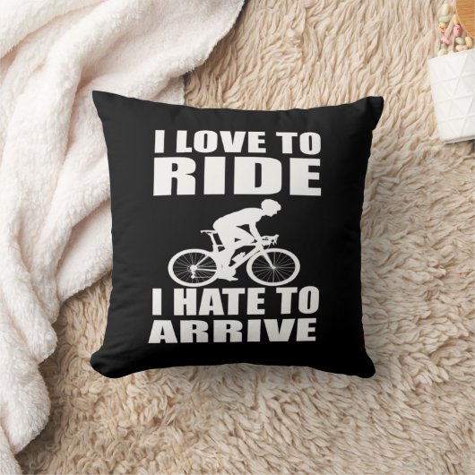 やる気を起こさせるおもしろいサイクリング引用文 クッション (ブランケット)