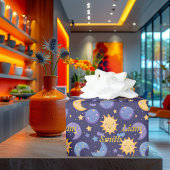 やる気を起こさせるかわいい太陽と月の子供 ラッピングペーパー