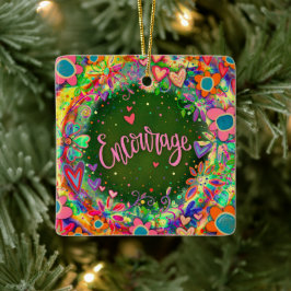 やる気を起こさせるかわいらしカラフル2 セラミックオーナメント