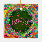 やる気を起こさせるかわいらしカラフル2 セラミックオーナメント (裏面)