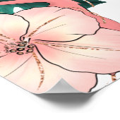 やる気を起こさせることわざエレガントピンクフラミンゴ ポスター (角)