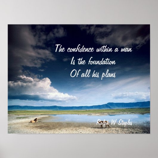 やる気を起こさせることわざポスター ポスター (正面)