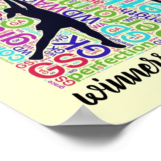 やる気を起こさせることわざ選手のポジションNetball引用文 ポスター (角)