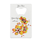 やる気を起こさせると感動的引用文ハ絵を描ンド クレジットカード栓抜き (裏面)