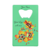 やる気を起こさせると感動的引用文ハ絵を描ンド クレジットカード栓抜き (裏面)