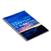 やる気を起こさせると感動的引用文 – 毎日i ノートブック (右側)