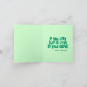 やる気を起こさせるなアイルランドの諺のセントパトリックの日カード カード (内部)