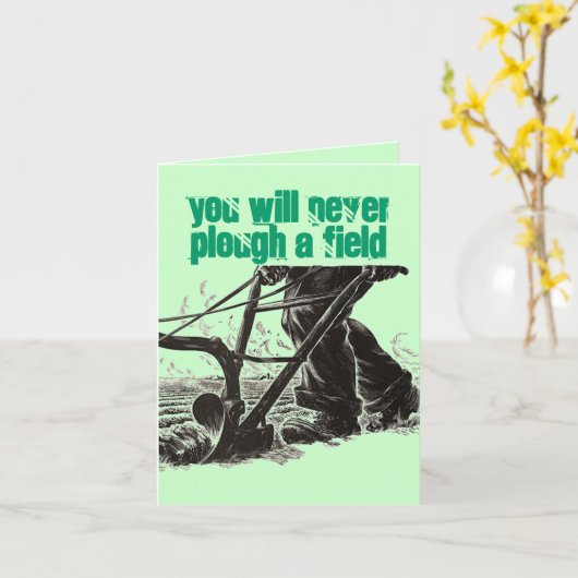 やる気を起こさせるなアイルランドの諺のセントパトリックの日カード カード (黄色い花)