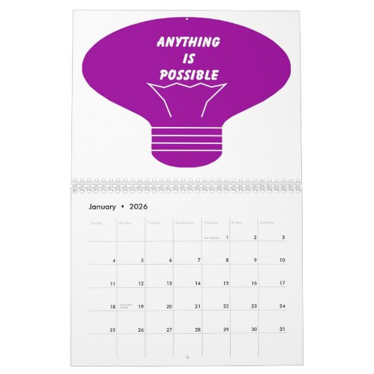 やる気を起こさせるなカレンダー2011年 カレンダー (1月 2026)