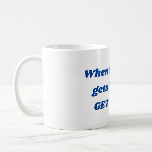 やる気を起こさせるなコーヒー・マグ コーヒーマグカップ (左)