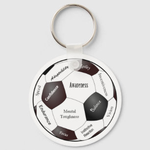 やる気を起こさせるなサッカーゲーム、スポーツの単語 キーホルダー
