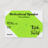 やる気を起こさせるなスピーカー 名刺 (正面)