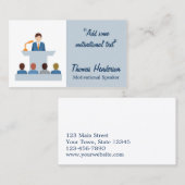 やる気を起こさせるなスピーカー、生命コーチ 名刺 (正面/裏面)