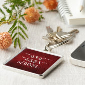 やる気を起こさせるなタイポグラフィ家族の引用文 キーホルダー (側面)