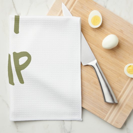 やる気を起こさせるなトレーニングの体育館の上のそれを吸って下さい キッチンタオル (四つ折り)