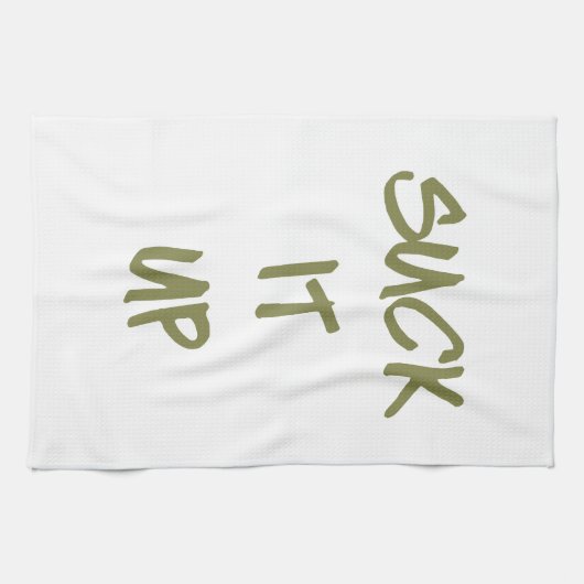 やる気を起こさせるなトレーニングの体育館の上のそれを吸って下さい キッチンタオル (横)