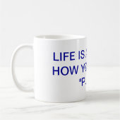 やる気を起こさせるなマグの助けのハンドルの災難 コーヒーマグカップ (左)