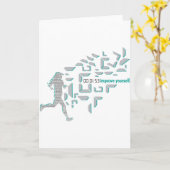 やる気を起こさせるなランニング カード (黄色い花)