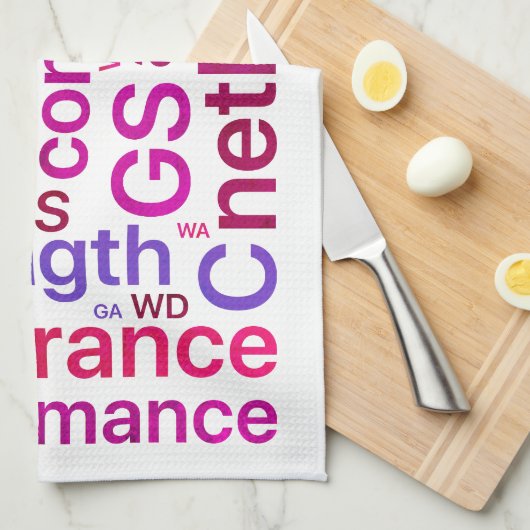 やる気を起こさせるな単語および位置のネットボール キッチンタオル (四つ折り)