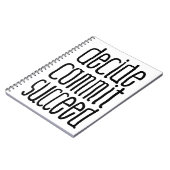 やる気を起こさせるな単語は託します成功します決定します ノートブック (左側)