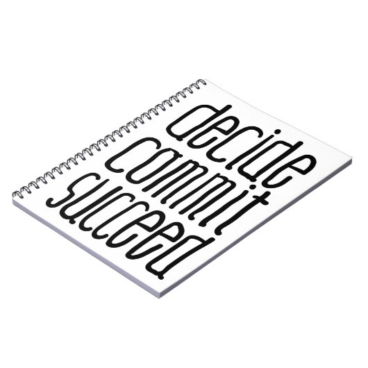 やる気を起こさせるな単語は託します成功します決定します ノートブック (左側)