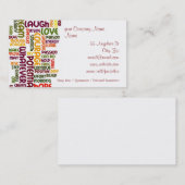 やる気を起こさせるな単語#1の陽性の勇気付けられる 名刺 (正面/裏面)