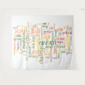 やる気を起こさせるな単語#2の陽性の勇気付けられる タペストリー (正面(横))