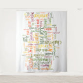 やる気を起こさせるな単語#2の陽性の勇気付けられる タペストリー (正面)