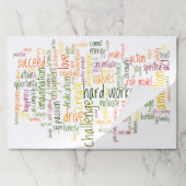 やる気を起こさせるな単語#2の陽性の勇気付けられる ペーパーパッド (折り畳み)