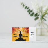 やる気を起こさせるな名刺のテンプレート 名刺 (スタンド正面)