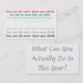 やる気を起こさせるな名刺 名刺 (正面/裏面)