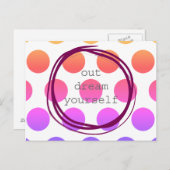 やる気を起こさせるな夢あなた自身 ポストカード (正面/裏面)