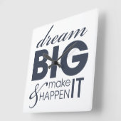 やる気を起こさせるな夢の仕事の成功 スクエア壁時計 (傾斜)