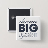 やる気を起こさせるな夢の仕事の成功 缶バッジ (正面&裏面)